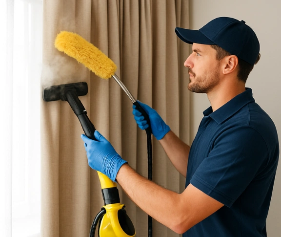 Trusted blind cleaning technician Matty Curtain Cleaning camellia-nsw QLD