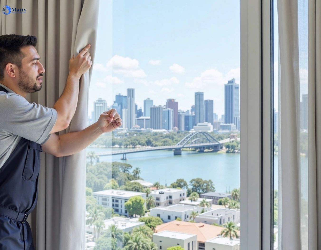 Professional curtain steam cleaning service camellia-nsw QLD by Matty Curtain Cleaning